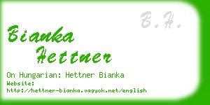 bianka hettner business card